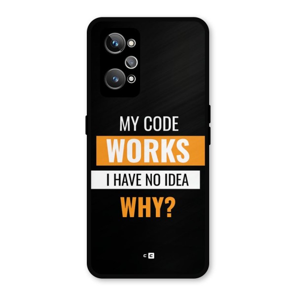 Coders Thought Metal Back Case for Realme GT 2