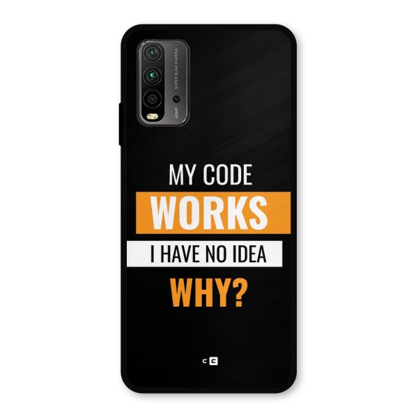 Coders Thought Metal Back Case for Redmi 9 Power