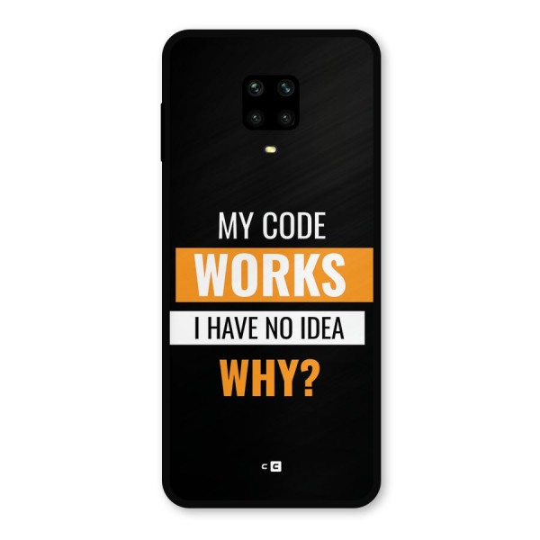 Coders Thought Metal Back Case for Redmi Note 10 Lite