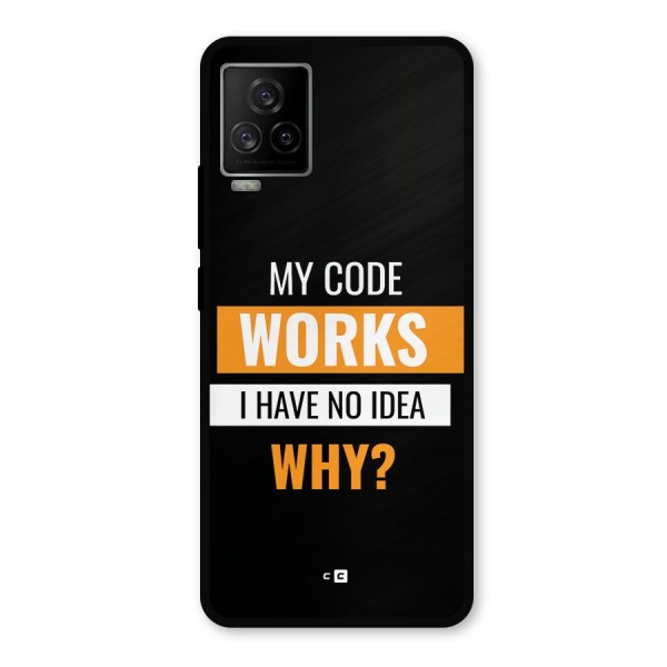 Coders Thought Metal Back Case for iQOO 7 Legend 5G