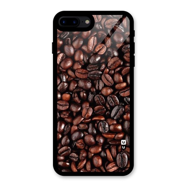 Coffee Beans Texture Glass Back Case for iPhone 7 Plus