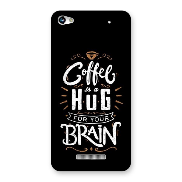 Coffee Brain Back Case for Canvas Hue 2 A316