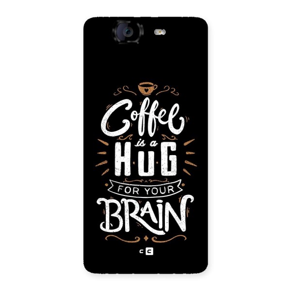 Coffee Brain Back Case for Canvas Knight A350