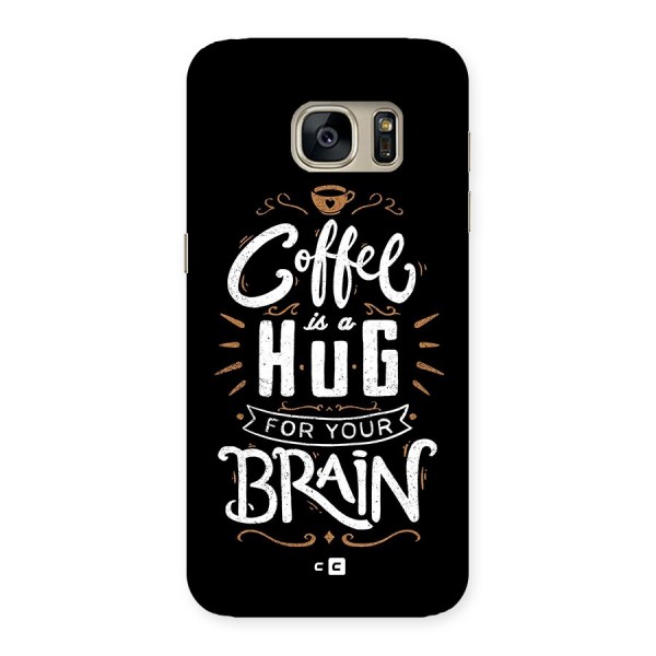 Coffee Brain Back Case for Galaxy S7