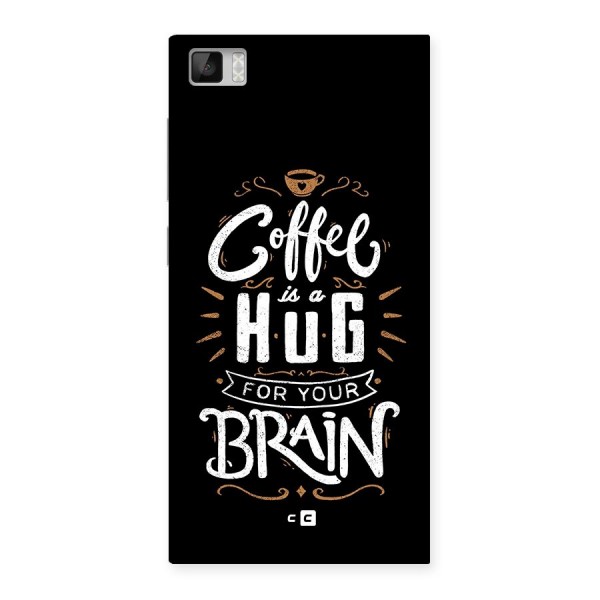 Coffee Brain Back Case for Mi3