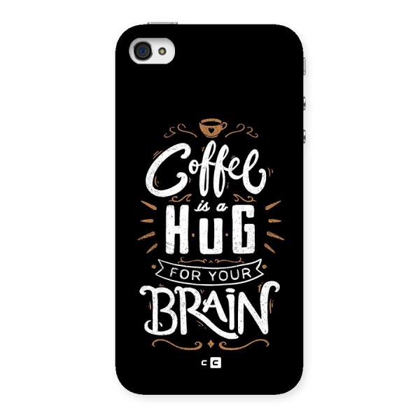 Coffee Brain Back Case for iPhone 4 4s