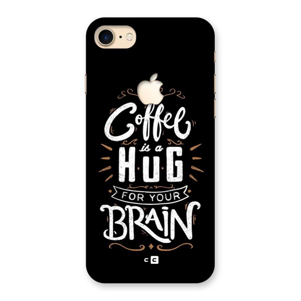 Coffee Brain Back Case for iPhone 7 Apple Cut