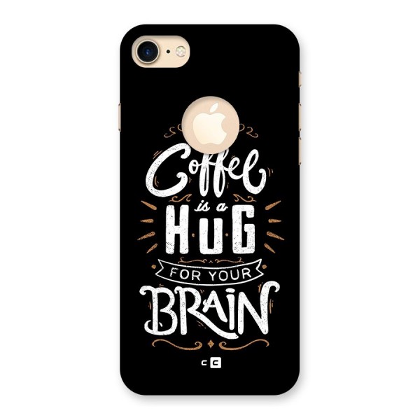 Coffee Brain Back Case for iPhone 8 Logo Cut