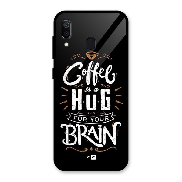 Coffee Brain Glass Back Case for Galaxy A30