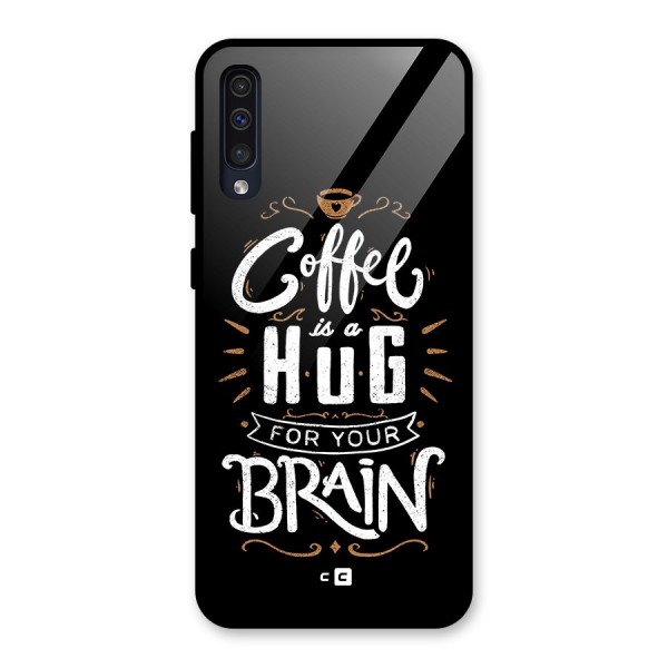 Coffee Brain Glass Back Case for Galaxy A50s