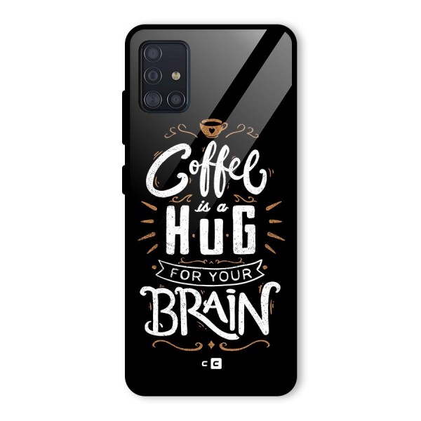 Coffee Brain Glass Back Case for Galaxy A51