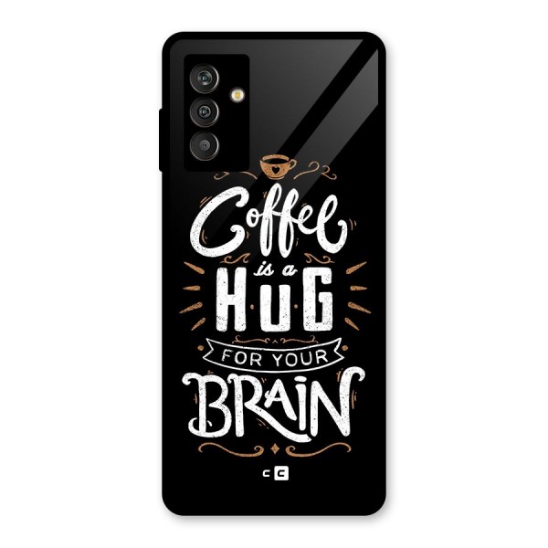 Coffee Brain Glass Back Case for Galaxy M13