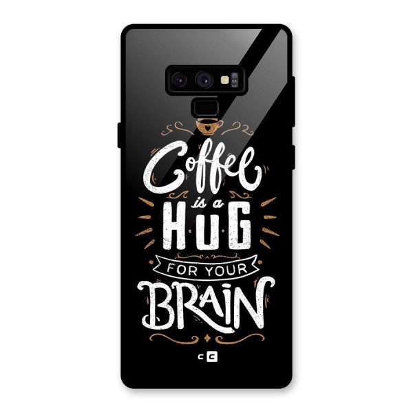 Coffee Brain Glass Back Case for Galaxy Note 9