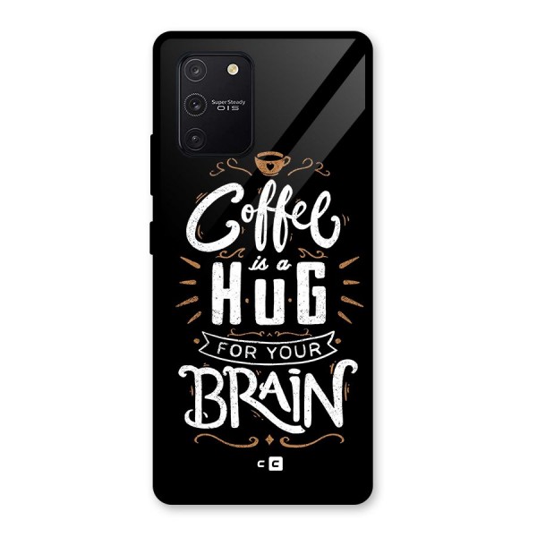 Coffee Brain Glass Back Case for Galaxy S10 Lite