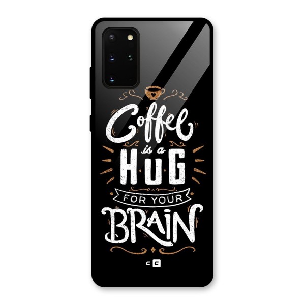 Coffee Brain Glass Back Case for Galaxy S20 Plus