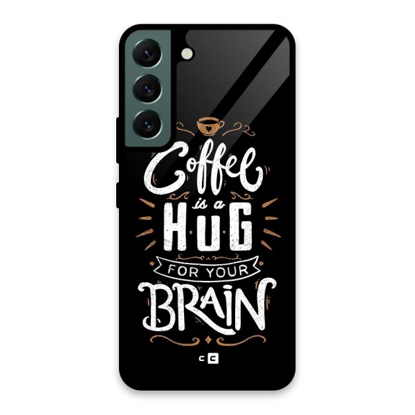 Coffee Brain Glass Back Case for Galaxy S22 5G