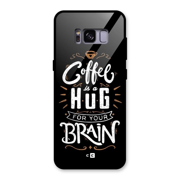 Coffee Brain Glass Back Case for Galaxy S8