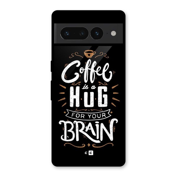 Coffee Brain Glass Back Case for Google Pixel 7 Pro