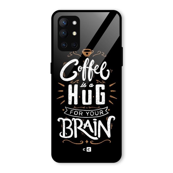 Coffee Brain Glass Back Case for OnePlus 9R