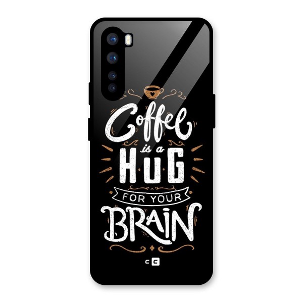 Coffee Brain Glass Back Case for OnePlus Nord