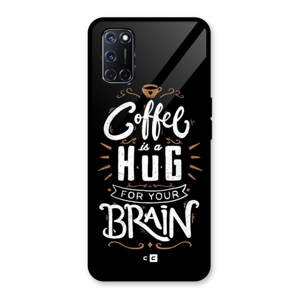 Coffee Brain Glass Back Case for Oppo A52