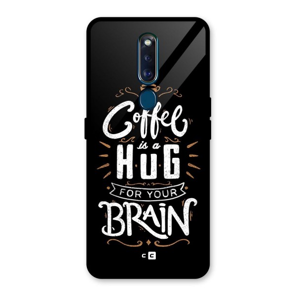 Coffee Brain Glass Back Case for Oppo F11 Pro