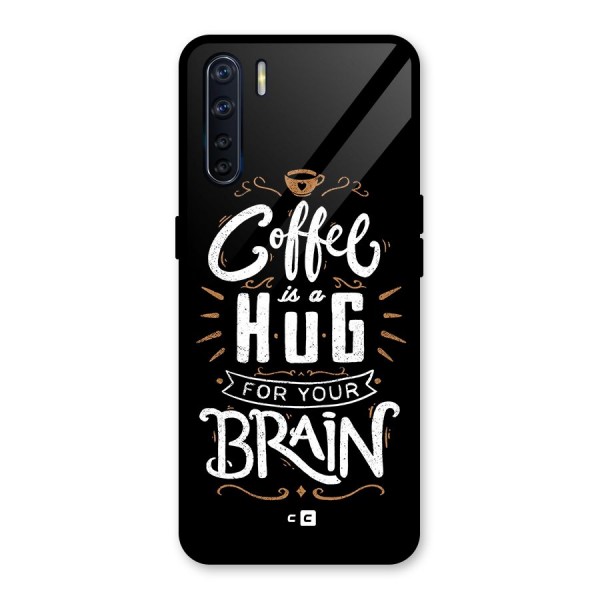 Coffee Brain Glass Back Case for Oppo F15