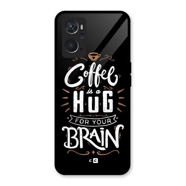 Coffee Brain Glass Back Case for Oppo K10 4G