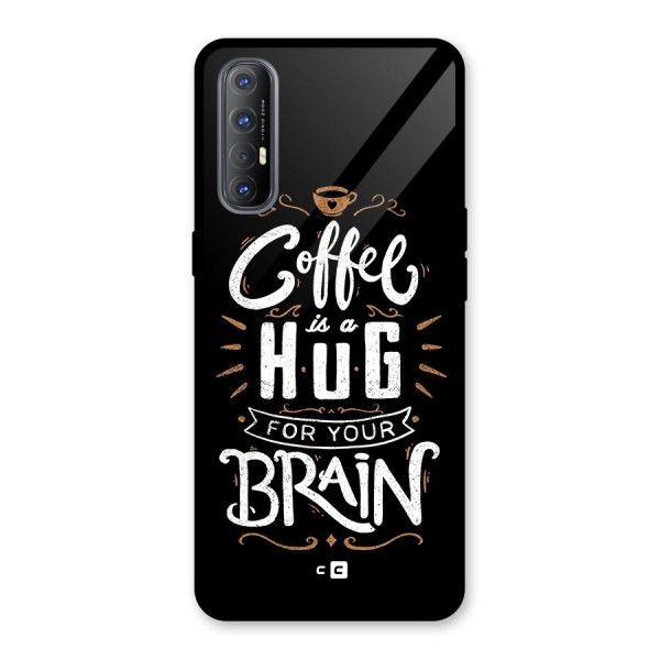 Coffee Brain Glass Back Case for Oppo Reno3 Pro