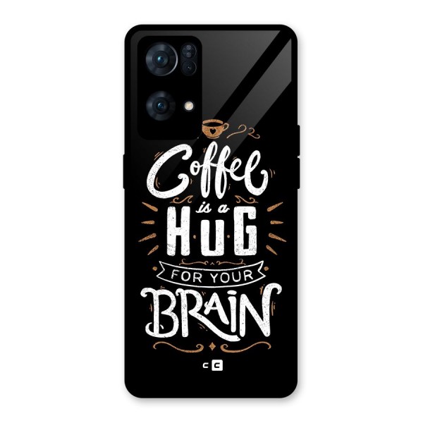 Coffee Brain Glass Back Case for Oppo Reno7 Pro 5G