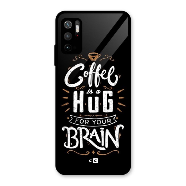 Coffee Brain Glass Back Case for Poco M3 Pro 5G