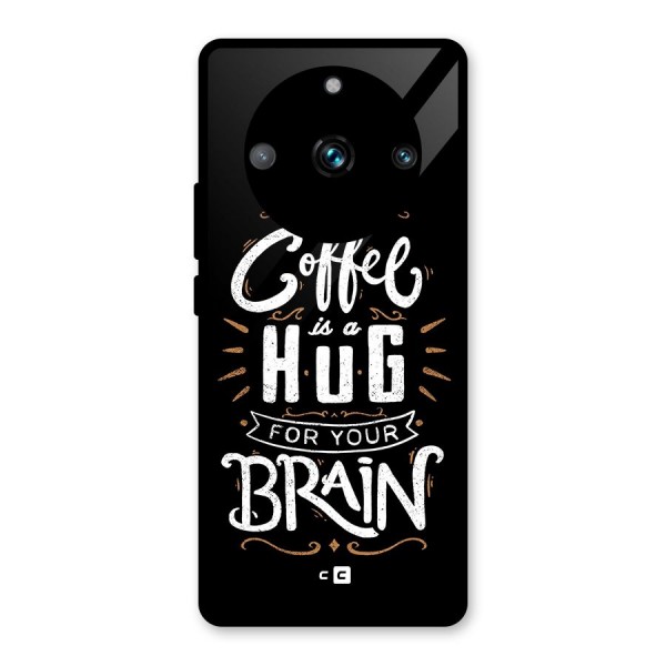 Coffee Brain Glass Back Case for Realme 11 Pro Plus