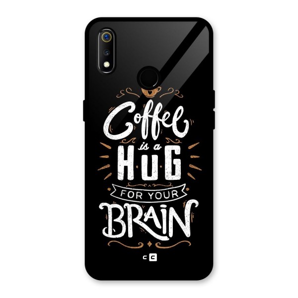 Coffee Brain Glass Back Case for Realme 3