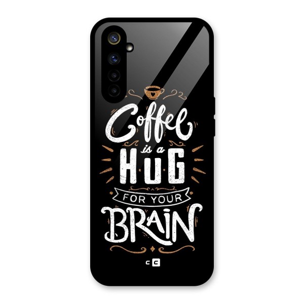 Coffee Brain Glass Back Case for Realme 6