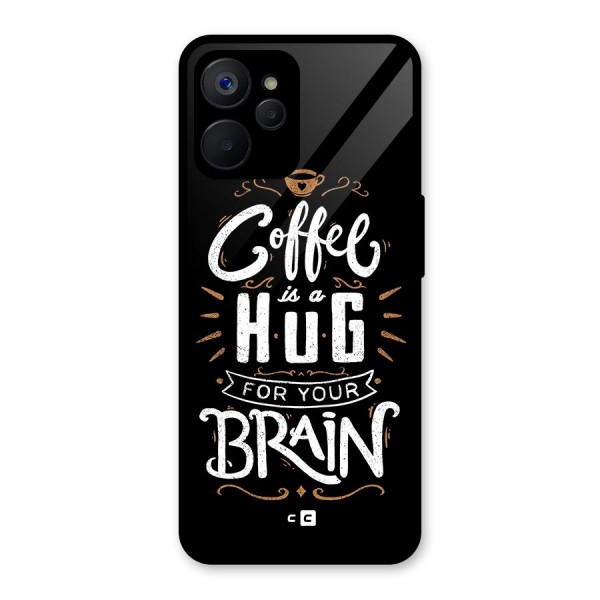 Coffee Brain Glass Back Case for Realme 9i 5G