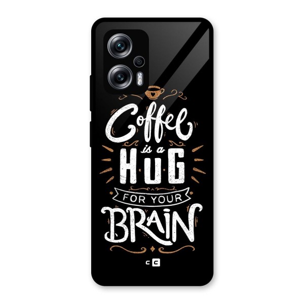 Coffee Brain Glass Back Case for Redmi K50i