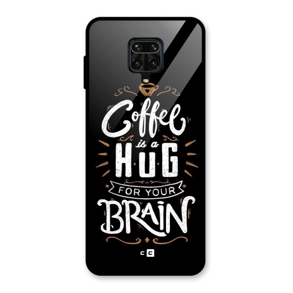 Coffee Brain Glass Back Case for Redmi Note 10 Lite