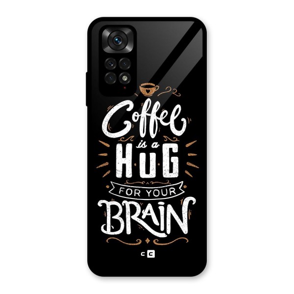 Coffee Brain Glass Back Case for Redmi Note 11S