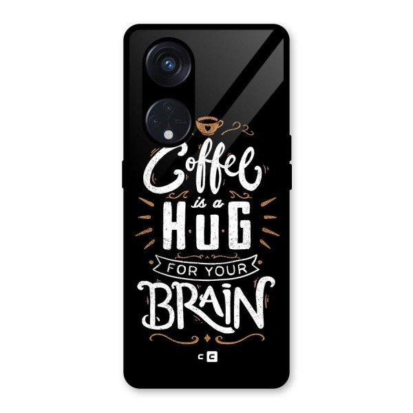 Coffee Brain Glass Back Case for Reno8 T 5G