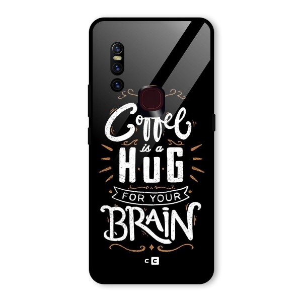 Coffee Brain Glass Back Case for Vivo V15