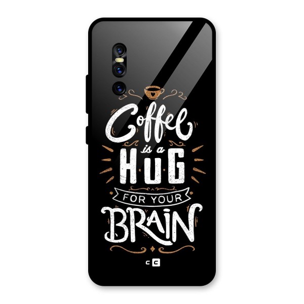 Coffee Brain Glass Back Case for Vivo V15 Pro