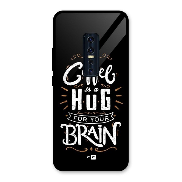 Coffee Brain Glass Back Case for Vivo V17 Pro