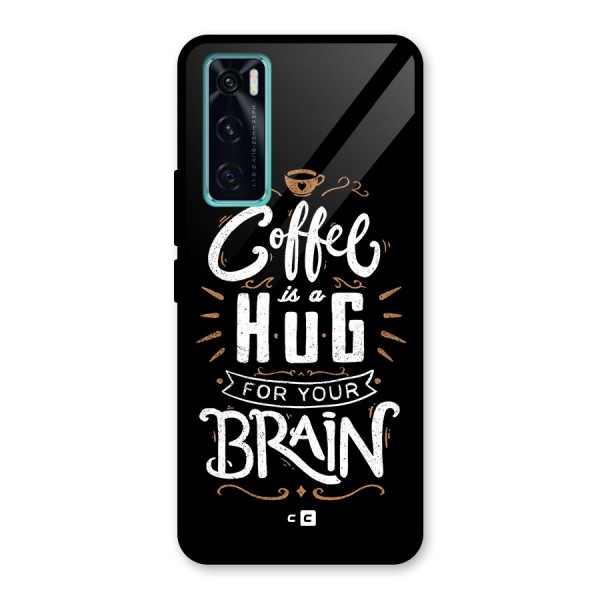 Coffee Brain Glass Back Case for Vivo V20 SE