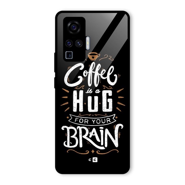 Coffee Brain Glass Back Case for Vivo X50 Pro