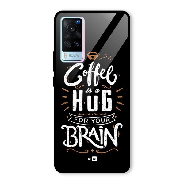 Coffee Brain Glass Back Case for Vivo X60