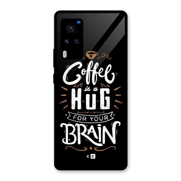 Coffee Brain Glass Back Case for Vivo X60 Pro