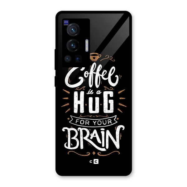 Coffee Brain Glass Back Case for Vivo X70 Pro