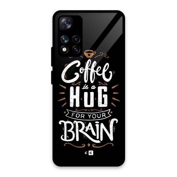 Coffee Brain Glass Back Case for Xiaomi 11i 5G