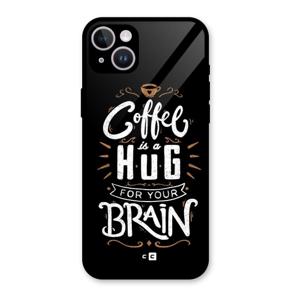 Coffee Brain Glass Back Case for iPhone 14 Plus