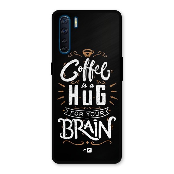 Coffee Brain Metal Back Case for Oppo F15